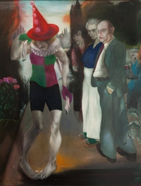 художник Дитер М. Вайденбах картина Событие (досада). 1978. холст, масло. 120х80 см