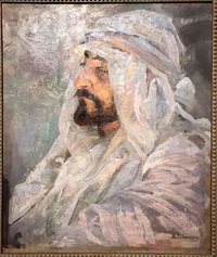 Портрет Е.М.Татевосяна в бедуинской повязке  художник Александр Головин 1896 – 1897 г.